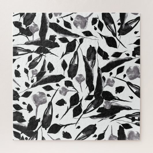  herfstbladeren, naadloze achtergrond. legpuzzel (Verticaal)