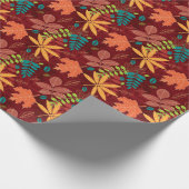 Herfstbladeren: naadloze Natuur Cadeaupapier (Hoek)