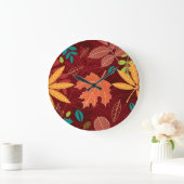 Herfstbladeren: naadloze Natuur Grote Klok (Huis)