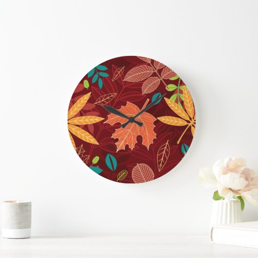 Herfstbladeren: naadloze Natuur Grote Klok (Huis)