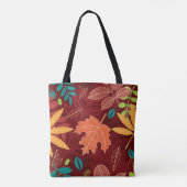 Herfstbladeren: naadloze Natuur Tote Bag (Achterkant)
