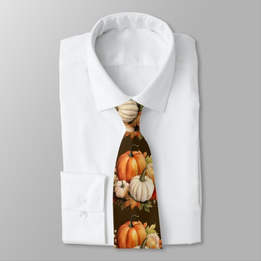 Herfstbladeren Necktie – Waterverf Herfst Mode Stropdas (Gebonden)