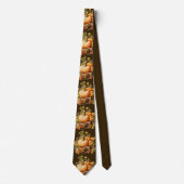 Herfstbladeren Necktie – Waterverf Herfst Mode Stropdas (Voorkant)