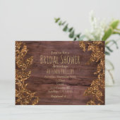 Herfstbladeren Nep Goud Glitters Glamour Kaart (Staand voorkant)