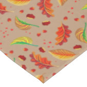 Herfstbladeren Noten Kastanjes Patroon Elegant Her Tafelkleed (Gekanteld)