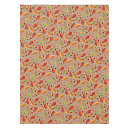 Herfstbladeren Noten Kastanjes Patroon Elegant Her Tafelkleed