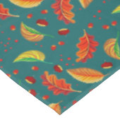 Herfstbladeren Noten Kastanjes Patroon Elegante He Tafelkleed (Gekanteld)