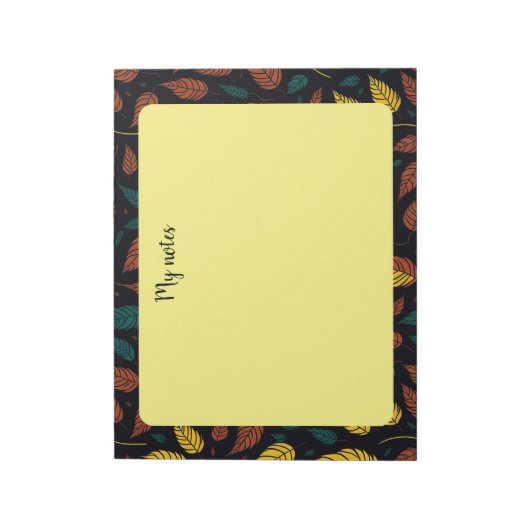 Herfstbladeren notitieblok (Linkerzijde)