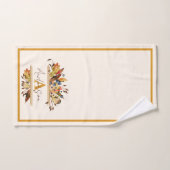 Herfstbladeren omlijsten gepersonaliseerd  handdoek (Handdoek)