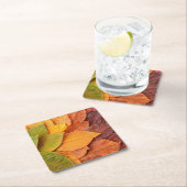 Herfstbladeren Onderzetters: de aanraking van de N Kartonnen Onderzetters (Insitu)
