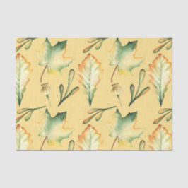 Herfstbladeren (ontwerp 44 geel/Sinaasappel serie) Tissuepapier