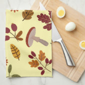 Herfstbladeren & Oogstpatroon Keukenhanddoeken (Quarter Fold)