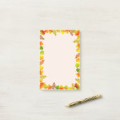 Herfstbladeren op lichte beige Dingen om te doen Post-it® Notes (Op bureau)