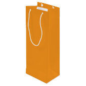 Herfstbladeren oranje wijn cadeautas (Achterkant Gekanteld)