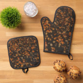 herfstbladeren ovenwant & pannenlap set (Top down)
