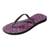 Herfstbladeren Paars Teenslippers (Schuin)