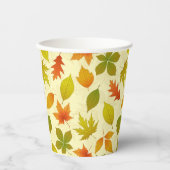 Herfstbladeren Papieren Bekers (Voorkant)
