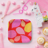 Herfstbladeren. Papieren Bordje (Feest)