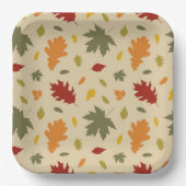 Herfstbladeren Papieren Bordje (Voorkant)