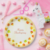Herfstbladeren  papieren bordje (Feest)