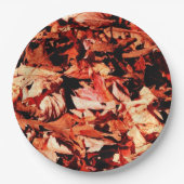 herfstbladeren papieren bordje (Voorkant)