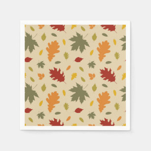 Herfstbladeren Papieren servetten, Herfst Oogst Fe Servet