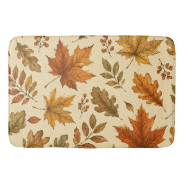Herfstbladeren Patroon | Aquarel Herfstloof  Badmat