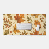 Herfstbladeren Patroon | Aquarel Herfstloof Bureaumat (Keyboard & Muis)