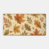 Herfstbladeren Patroon | Aquarel Herfstloof Bureaumat (Voorkant)