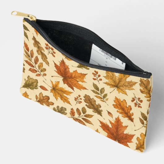 Herfstbladeren Patroon | Aquarel Herfstloof Etui (Open)