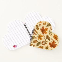 Herfstbladeren Patroon | Aquarel Herfstloof  Notitieboek