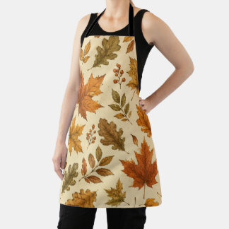 Herfstbladeren Patroon | Aquarel Herfstloof Schort