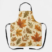 Herfstbladeren Patroon | Aquarel Herfstloof Schort (Voorkant)