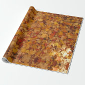 HERFSTBLADEREN PATROON CADEAUPAPIER (Uitgerold)