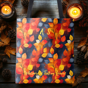 Herfstbladeren Patroon – Elegante Botanische Herfs Tote Bag