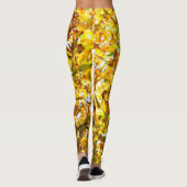 Herfstbladeren patroon leggings (Achterkant)