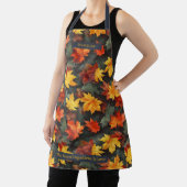 Herfstbladeren patroon met gepersonaliseerde touch schort (Insitu)