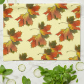 Herfstbladeren Patroon Theedoek (Gevouwen)