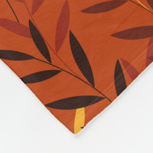 Herfstbladeren Patroon - Warm Herfstloof Ontwerp Fleece Deken