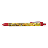 Herfstbladeren patroon zwarte inkt pen (Bovenkant)