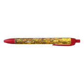 Herfstbladeren patroon zwarte inkt pen (Bodem)
