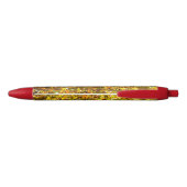 Herfstbladeren patroon zwarte inkt pen (Achterkant)