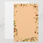 HERFSTBLADEREN ,Perzik Briefpapier (Voorkant / Achterkant)