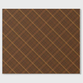Herfstbladeren plaid cadeaupapier (Vlak)