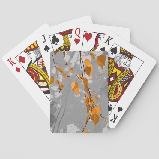 Herfstbladeren Pokerkaarten (Achterkant)
