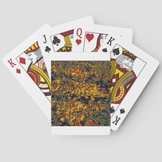 Herfstbladeren Pokerkaarten (Achterkant)
