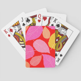 Herfstbladeren. Pokerkaarten