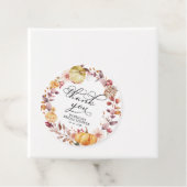 Herfstbladeren Pompoen Bruidsdouche  Bedankjes Labels (In situ)