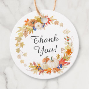 Herfstbladeren Pompoen Bruiloft Feest Favor Gift T Bedankjes Labels