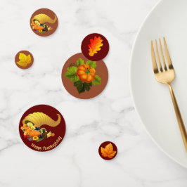 Herfstbladeren, pompoen & fruit Thanksgiving Confetti